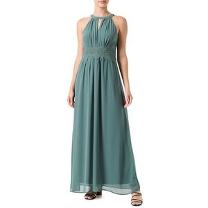 Vila Vimilina Noos Maxi-jurk met opstaande kraag voor dames, Lourrel Wreath/Detail: elastisch