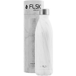 FLSK BOTTLE Thermos Drinkfles - Vaatwasmachinebestendig - 750 ml - Marmer