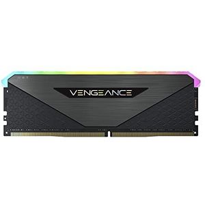 Corsair Vengeance RGB RT 16 GB (2 x 8 GB) DDR4 4000 MHz C18 Desktop-geheugen (dynamische RGB-verlichting, geoptimaliseerd voor AMD 300/400/500 serie, compatibel met Intel 300/400/500 serie), zwart