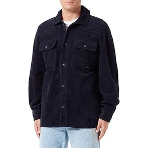 CASUAL FRIDAY Cf August 0090 Corduroy Overshirt voor heren, 194013/Dark Navy