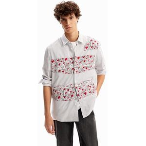 Desigual T-shirt Cam_mirto pour homme, Blanc., XXL