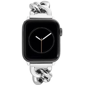 ANNE KLEIN Modieuze Apple Watch vervangende band, veilig, verstelbaar, past om de meeste polsen, zilver., WK/1016SVSV424445