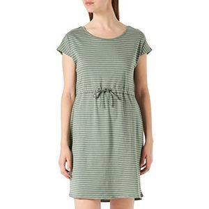 Vero Moda Vmapril SS Noos mini-jurk voor dames, Laurel Wreath/Stripes: Snow - Rebecca