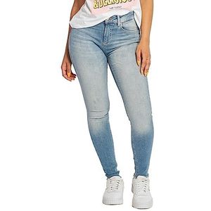 ONLY dames skinny jeans, Onlblush, mid ankle skinny jeans, raw, rea1467, blauw (licht blauw denim), L / 34L