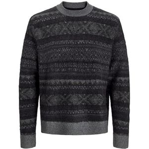 Jack & Jones JORRIDGEWOOD Knit Crew Neck, Iron Gate, M