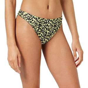 Minus Cilia dames bikinibroek leeuw geel S, Gele leeuw print