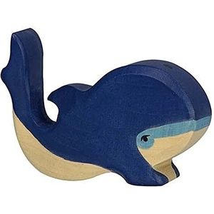 Holztiger - 2041084 – figuur dier – blauwe walvis, klein
