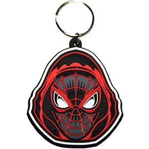 Spider-Man Miles Morales sleutelhanger van rubber, Meerkleurig, Modern