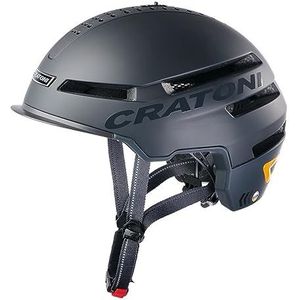 Cratoni Uniseks - Smartride helmen voor volwassenen, mat zwart, M