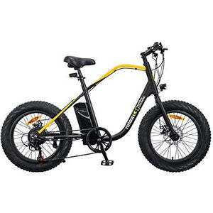 Nilox - E-Bike J3 National Geographic - E-Bike met pedaal ondersteund - 250 W borstelloze High Speed motor en LG 36 V accu - 10,4 Ah - 20"" dikke wielen en Shimano 7-speed aandrijving