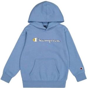 Champion Legacy Play With Graphics B (306908) - Ultra-light Soft Compact Polyfleece Hooded Sweatshirt met capuchon voor kinderen en jongeren, Cbu Turkoois, 5-6 jaar
