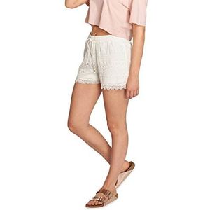 VERO MODA Vmhoney Lace Exp Shorts voor dames, Wit (sneeuw)