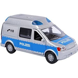 Van Manen Kids Globe Traffic - 510656 - politieauto met licht en geluid, pull-back