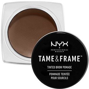 NYX professionele make-up Tame & Frame Brow, waterproof wenkbrauw pommade, 5 tint chocolade 02, 5 g