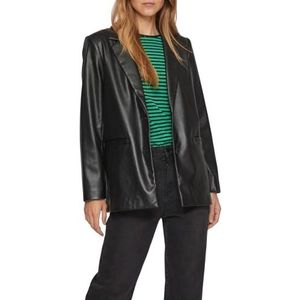 Vila Blazer femme surdimensionné enduit, Noir 2, 38