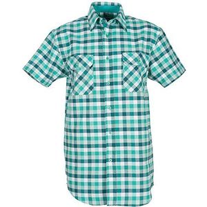 Planam - Country overhemd met 1/4 mouwen - voor warme dagen, groen geruit