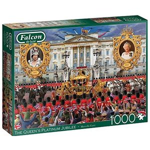 Falcon The Queen's Platinum Jubilee Puzzel (1000 stukjes) - Legpuzzel voor volwassenen
