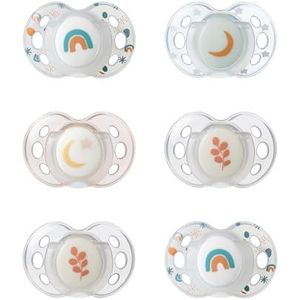 Tommee Tippee Lolly's grappig, symmetrische orthodontische vorm, BPA-vrije siliconen, 18-36 maanden, 6 stuks