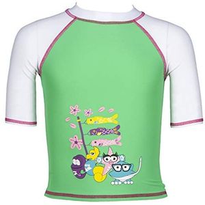 arena Awt UV S/S T-shirt voor meisjes, Golf Groen / Wit