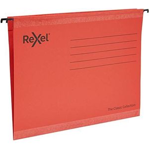 Rexel Classic 2115589 Hangmap, A4, 15 mm, 100% gerecycled, 25 stuks, rood