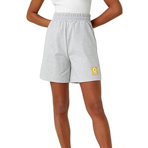 Koton Mini-shorts met elastische taille voor dames, Grijs 024