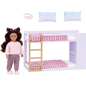 Lori - Mini Doll & Toy Bunk Bed - 6 inch Doll & Slaapkamermeubels - Dollhouse Accessoires - Speelset voor kinderen - 3 jaar + - Tania's Bunk Bed Set