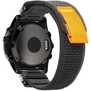 Nylon reservearmband compatibel met sporthorloges uit de Garmin-series fēnix/Forerunner/vívoactive/Approach/MARQ/quatix/D2, voor heren, 20 mm