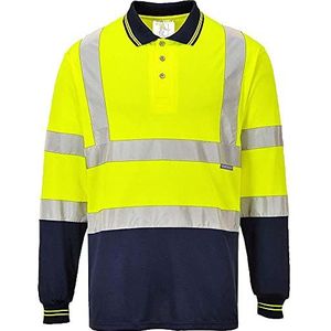 Portwest Heren S279 overhemd, Amarillo/Azul Marino, S EU