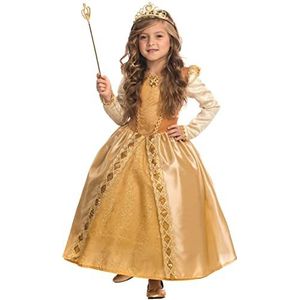 Dress Up America Majestic Golden Princess kostuum voor meisjes, mooie jurk voor rollenspel