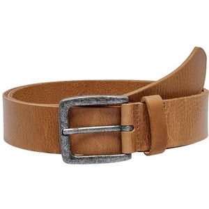 ONLY & SONS Onscarter Medium Leather Belt Noos Leren riem voor heren, Cognac.