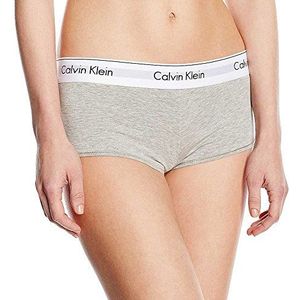 Calvin Klein Underwear Boyshort voor dames, modern katoen, Grijs (Grijs Heather 020)
