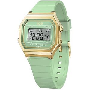 Ice-Watch - ICE digit retro Lagoon green - groen dameshorloge met kunststof band - 022060 (Small), Groen, Klassiek