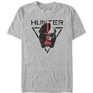 Star Wars Hunter Organic T-shirt met korte mouwen, uniseks, Grijs Chinees