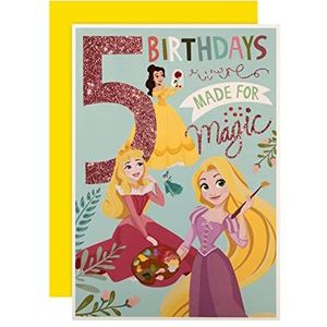 Hallmark 5 jaar verjaardagskaart - Disney prinses