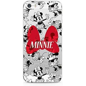 Originele licentie-beschermhoes van Disney Minnie i Mickey voor iPhone 5 / 5S / SE. Perfecte pasvorm. Gedeeltelijk transparante siliconen case