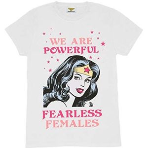 DC Comics Wonder Woman Fearless Family T-shirt voor volwassenen en kinderen, Dames Boyfriend Fit Wonder Woman