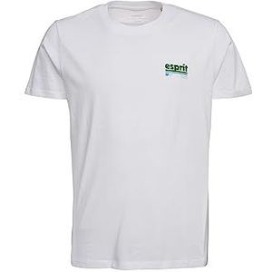 ESPRIT 043cc2k301 T-shirt voor heren, 100 / wit
