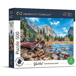 Trefl Prime - UFT Wanderlust-puzzel: Yosemite National Park - 500 stuks - dik karton, PN, VS, Californië, 10 jaar creatieve hobby