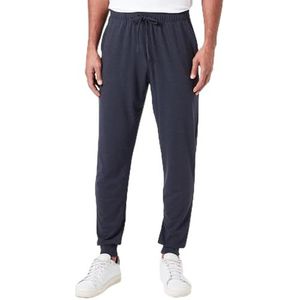 Dagi Bas de pyjama Everfresh pour homme - Taille normale - Avec bande de jambe, bleu marine, L