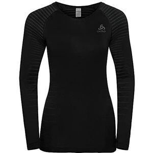 Odlo Bl Top Crew Neck L/S Performance Light damesonderhemd, zwart.