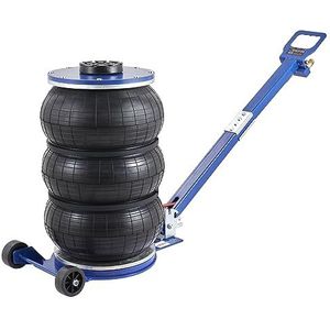 VEVOR Pneumatische krik 5 ton bereik 140-470 mm pneumatische hefkrik 0,8-1,0 MPa 3 luchtkussens lange handgreep verstelbaar snel optillen voor reparatie onderhoud auto SUV werkplaats garage