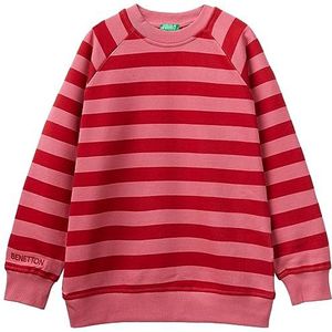 United Colors of Benetton Mesh G/C M/L 36plc10de trainingspak, uniseks, kinderen, 1 stuk, Righe Rosa Salmone E Rosso 903