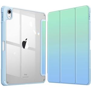 Fintie Beschermhoes voor iPad (A16) 11e generatie 11 inch 2025, iPad 10e generatie 10,9 inch 2022 - [Stylus-opslag] Transparante beschermhoes, schokbestendige rand, kustschaduw