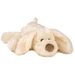 Histoire d'Ours - Kwaadaardig pluche hond Cookie - 25 cm - Wit - Collectie La Ferme - Grote truffel en zijdeachtige vacht - cadeau-idee voor kinderen - Gegarandeerd knuffeldier - HO2319