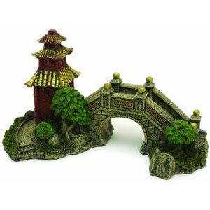 Rosewood Aquarium decoratie Japanse tuinbrug