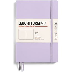 LEUCHTTURM1917 365496 notitieboek met zachte omslag, medium A5, 123 genummerde pagina's, lila