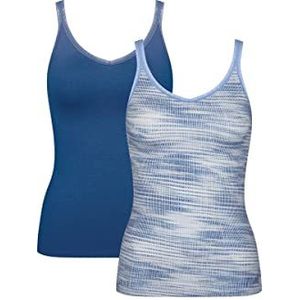 Sloggi T-shirt 01 dames, blauw - donkere overall, M, blauw - donkere overall