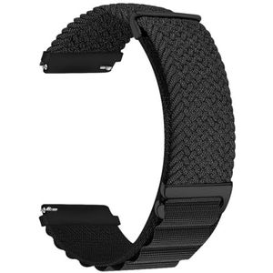 MroTech 22 mm gevlochten nylon armband, compatibel met Samsung Galaxy Watch 3 45 mm/Galaxy Watch 46 mm/Huawei GT 2 46 mm, 22 mm zacht gevlochten elastische sportarmband voor Gear S3 Frontier