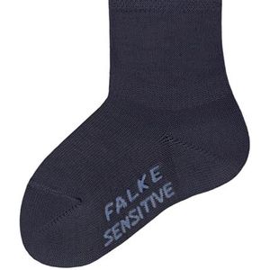 FALKE Unisex baby Sensitive zachte randen niet-knijpende kuit sokken effen platte teennaad ademend duurzaam katoen 1 paar, Blauw (Dark Navy 6370) nieuw - milieuvriendelijk