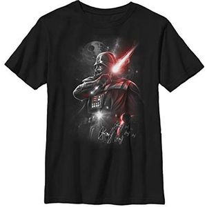 Star Wars Boys' Epic Darth Vader T-shirt, zwart, L, zwart.